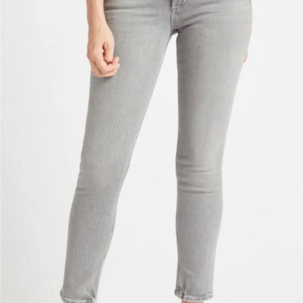 AGOLDE Nico High Rise Straight
Button Fly Gray Jeans Size 27